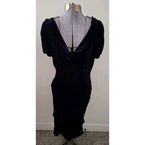 Rugby Ralph Lauren Women's Purple Velvet Dress Fit & Flare Cocktail 4 Romantic
